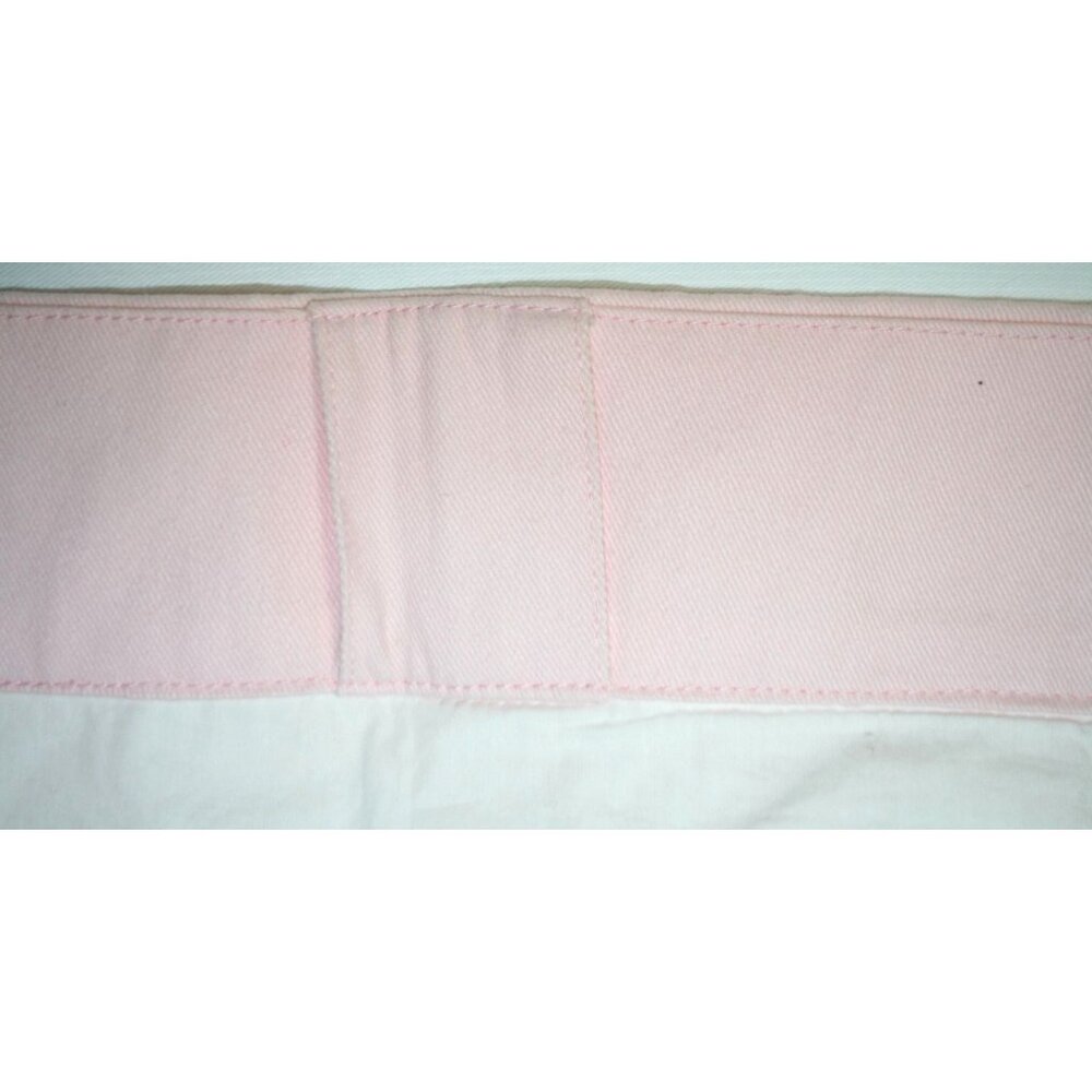 Pottery Barn Kids Girls Nursery 2 Pink Cotton Lined Valances 18x44 White Piping - Picture 5 of 8
